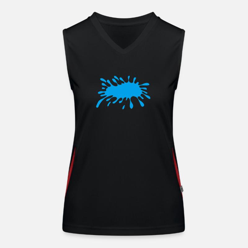 water stain Women's Functional Contrast Tank Top