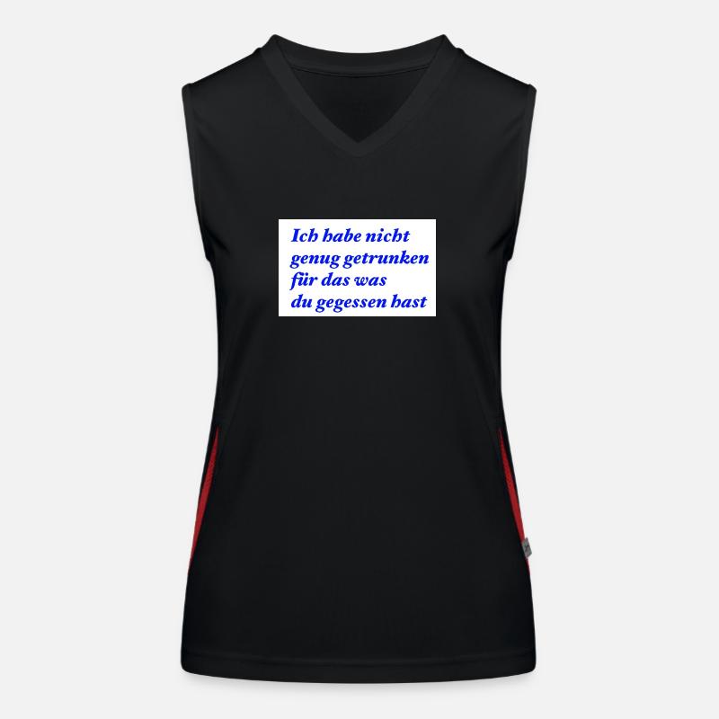Nicht genug getrunken Funktionelles Kontrast-Tank Top für Frauen