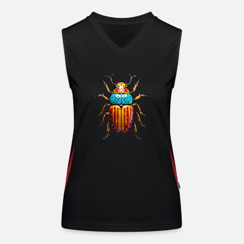 Abstract Women's Functional Contrast Tank Top