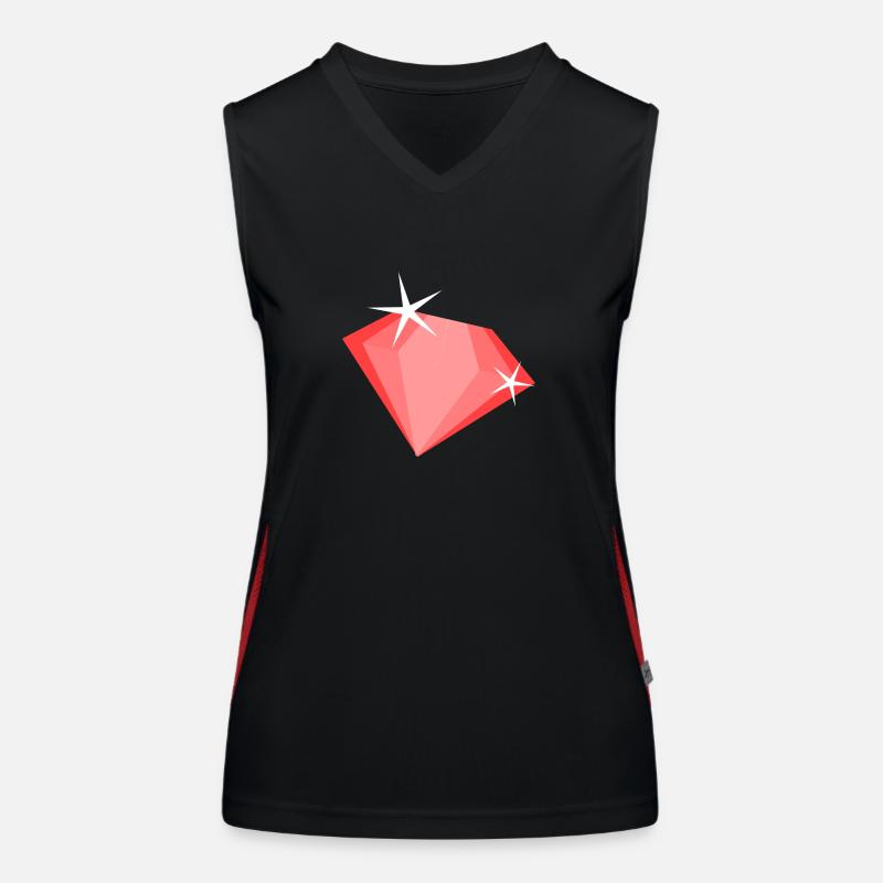 diamant Pinker Débardeur respirant contrasté Femme