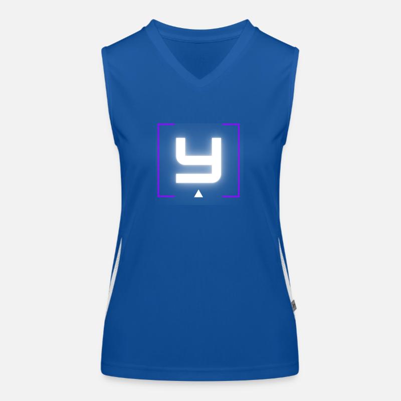 Buchstabe "Y" Funktionelles Kontrast-Tank Top für Frauen