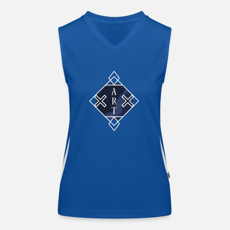 ART Experiment Back Funktionelles Kontrast-Tank Top für Frauen