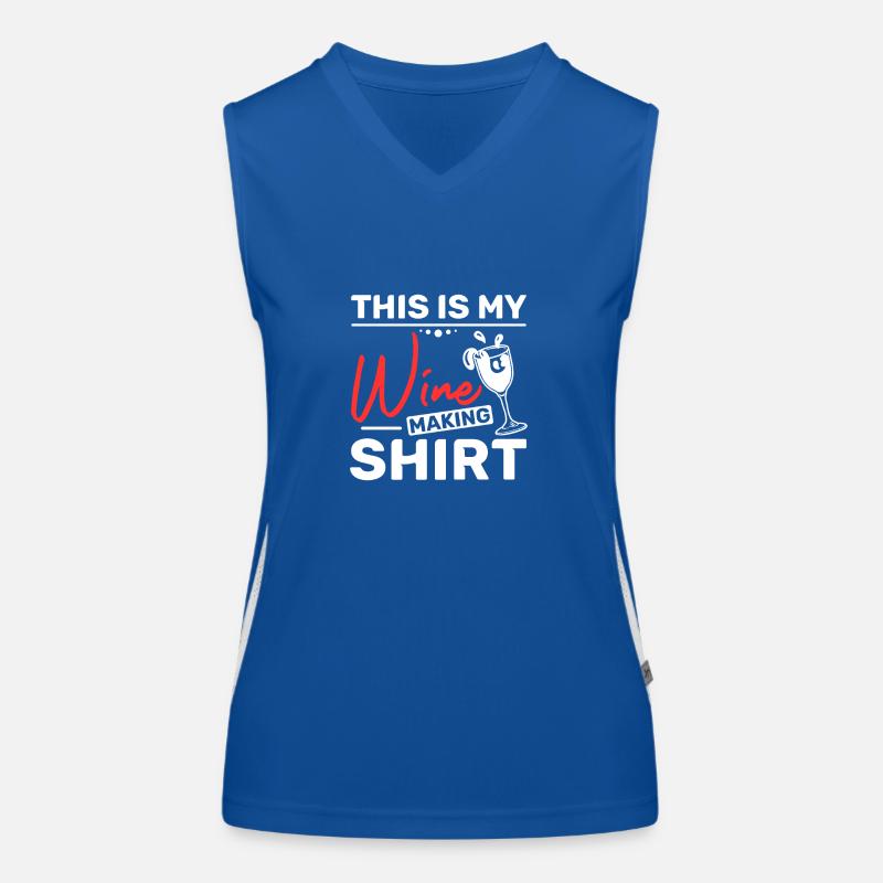 This is my wine making Funktionelles Kontrast-Tank Top für Frauen