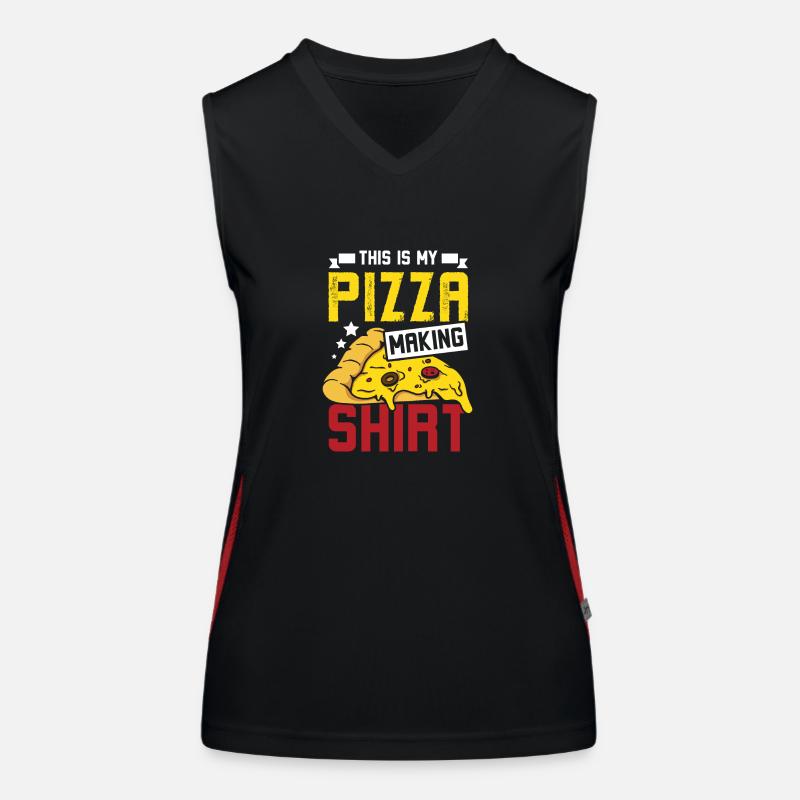 C’est ma pizza Débardeur respirant contrasté Femme