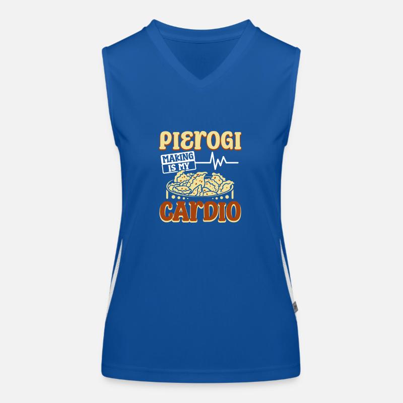 Pierogi making is my cardio Funktionelles Kontrast-Tank Top für Frauen