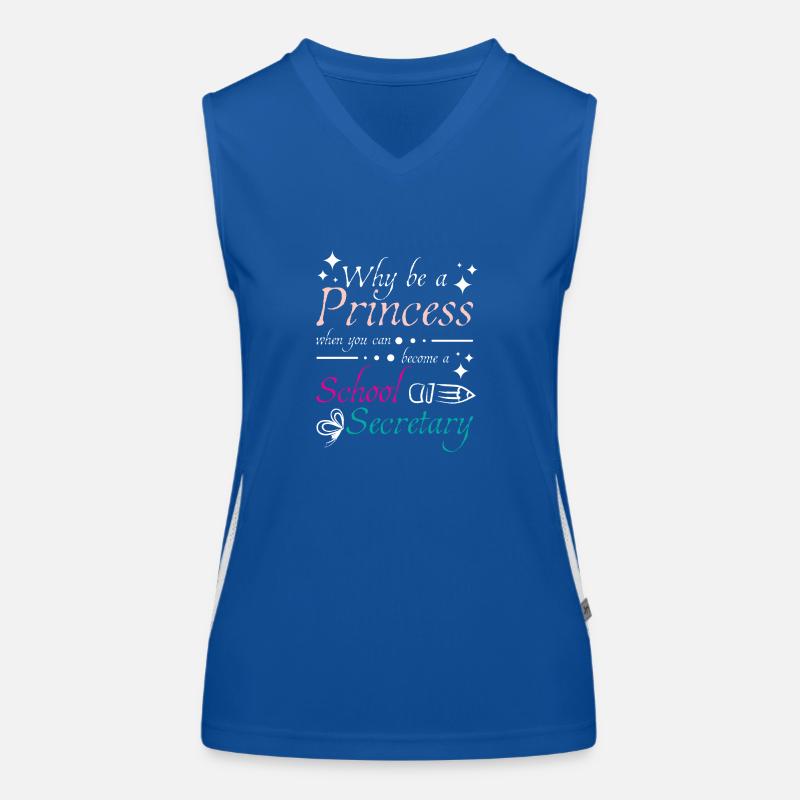 Princess school secretary Funktionelles Kontrast-Tank Top für Frauen
