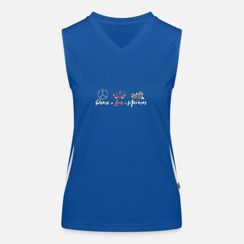 Peace love Maracas Women's Functional Contrast Tank Top
