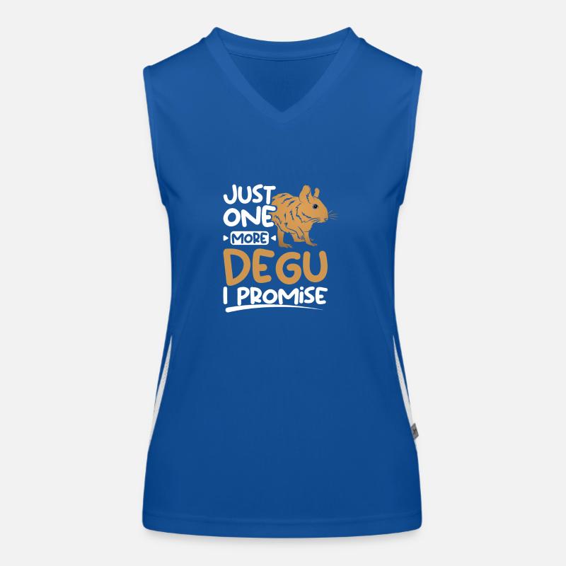 Just one more degu I promise Funktionelles Kontrast-Tank Top für Frauen