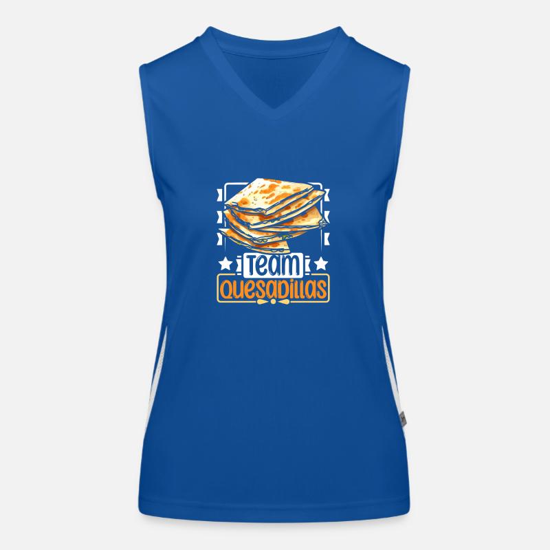 Team Quesadillas Funktionelles Kontrast-Tank Top für Frauen