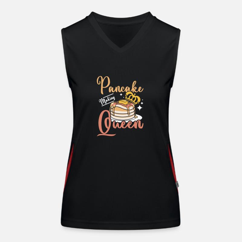 Pancake making queen Funktionelles Kontrast-Tank Top für Frauen