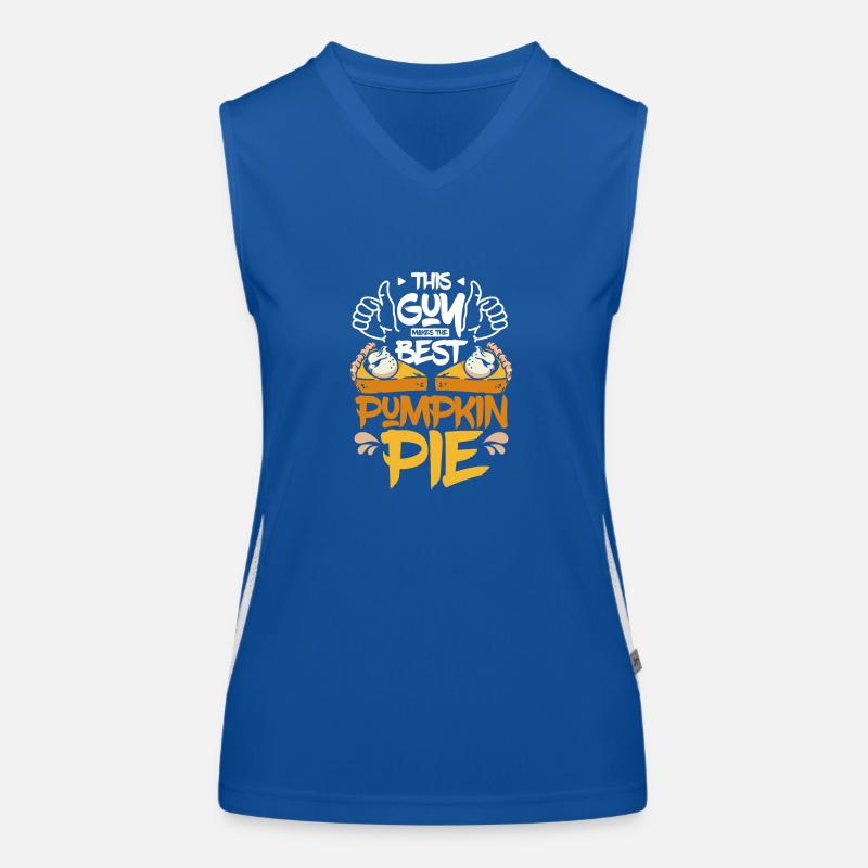 This guy makes the best pumpkin pie Funktionelles Kontrast-Tank Top für Frauen