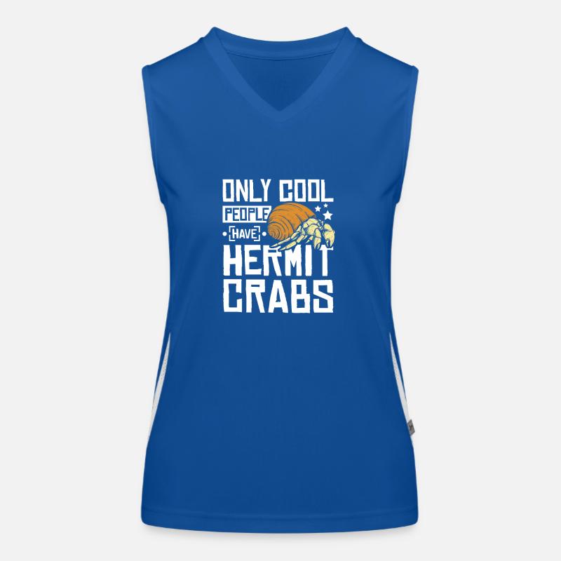 Only cool people have hermit crabs Funktionelles Kontrast-Tank Top für Frauen