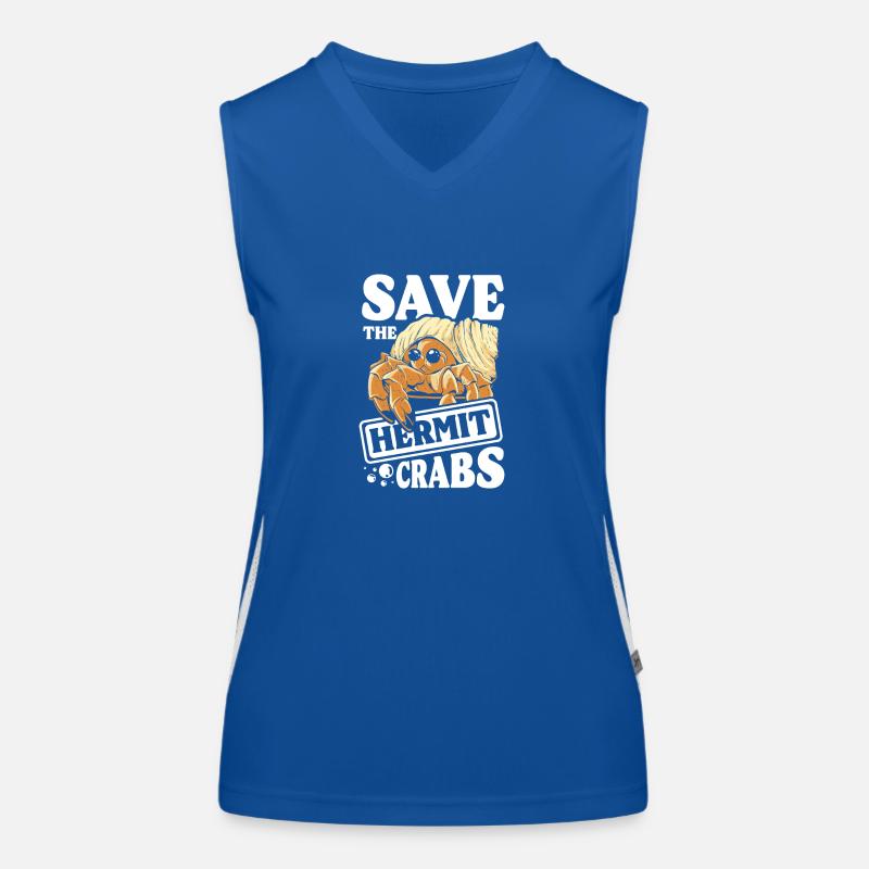 Save the hermit crabs Funktionelles Kontrast-Tank Top für Frauen