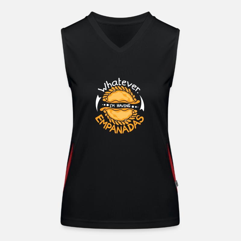 whatever I'm having empanadas Funktionelles Kontrast-Tank Top für Frauen