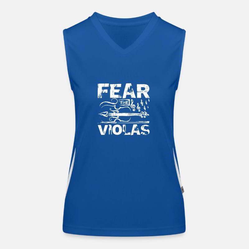 Fear the violas viola player Women's Functional Contrast Tank Top