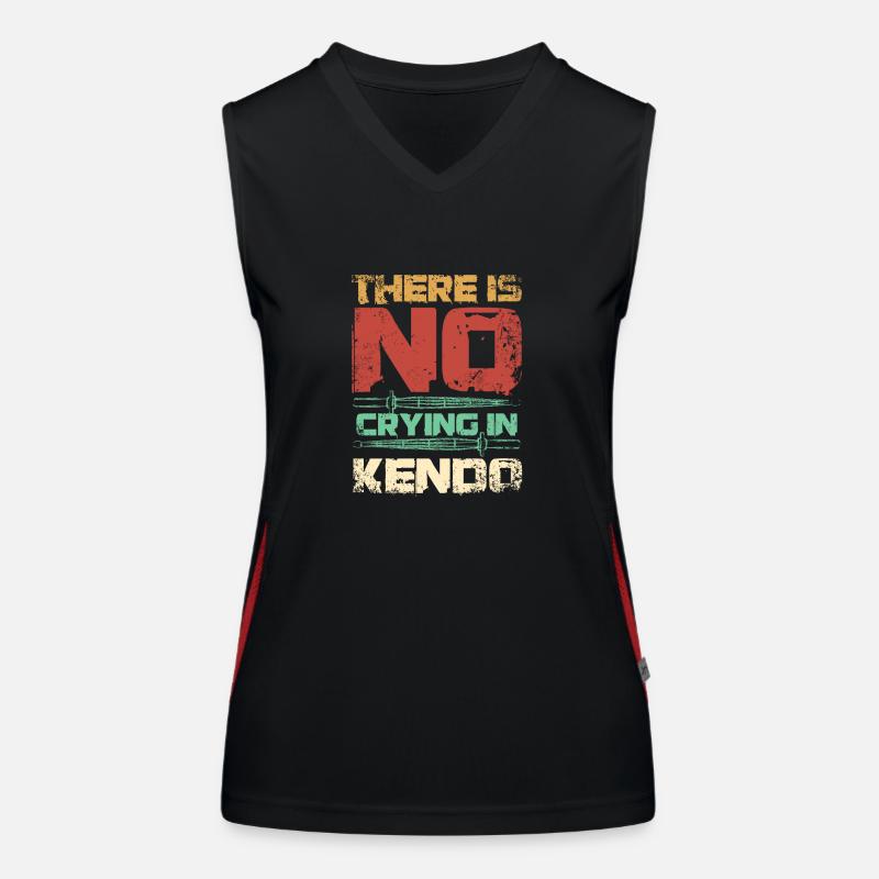 There is no crying in Kendo Women's Functional Contrast Tank Top