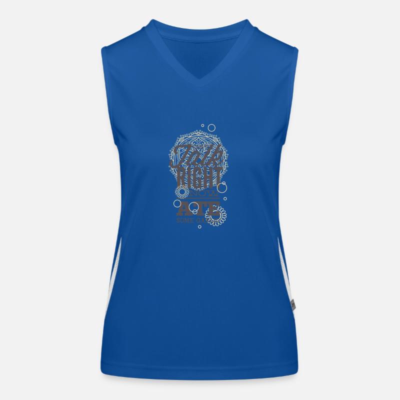 I can not talk, I ate garlic Women's Functional Contrast Tank Top