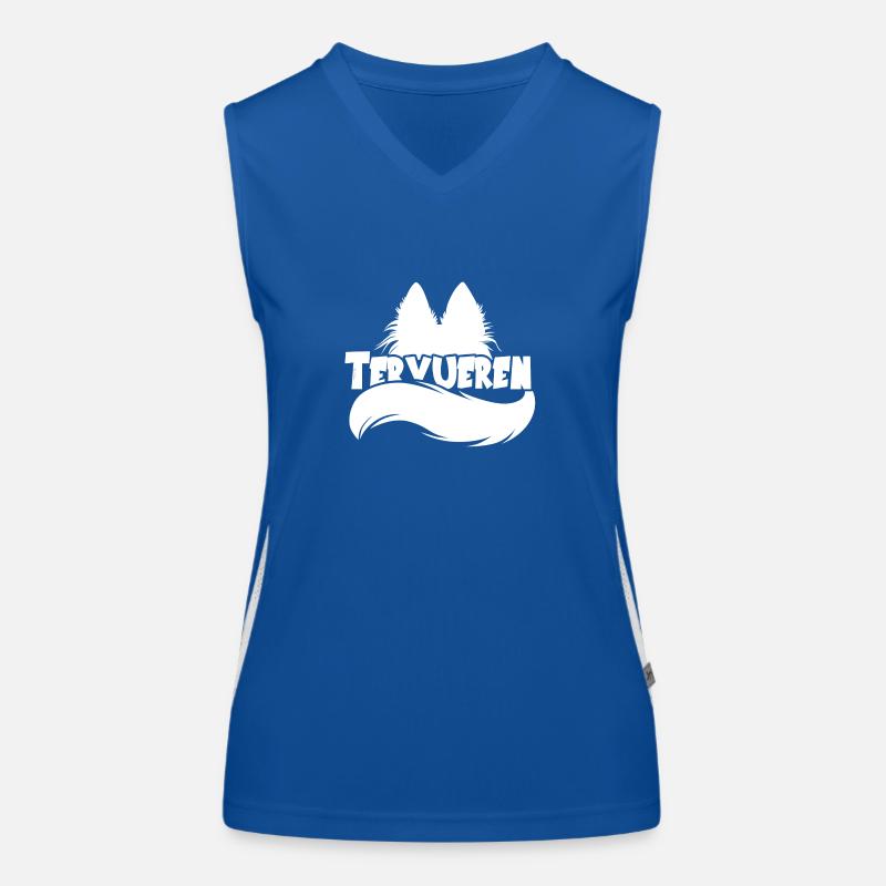 Silhouette Tervueren - Blanc Débardeur respirant contrasté Femme