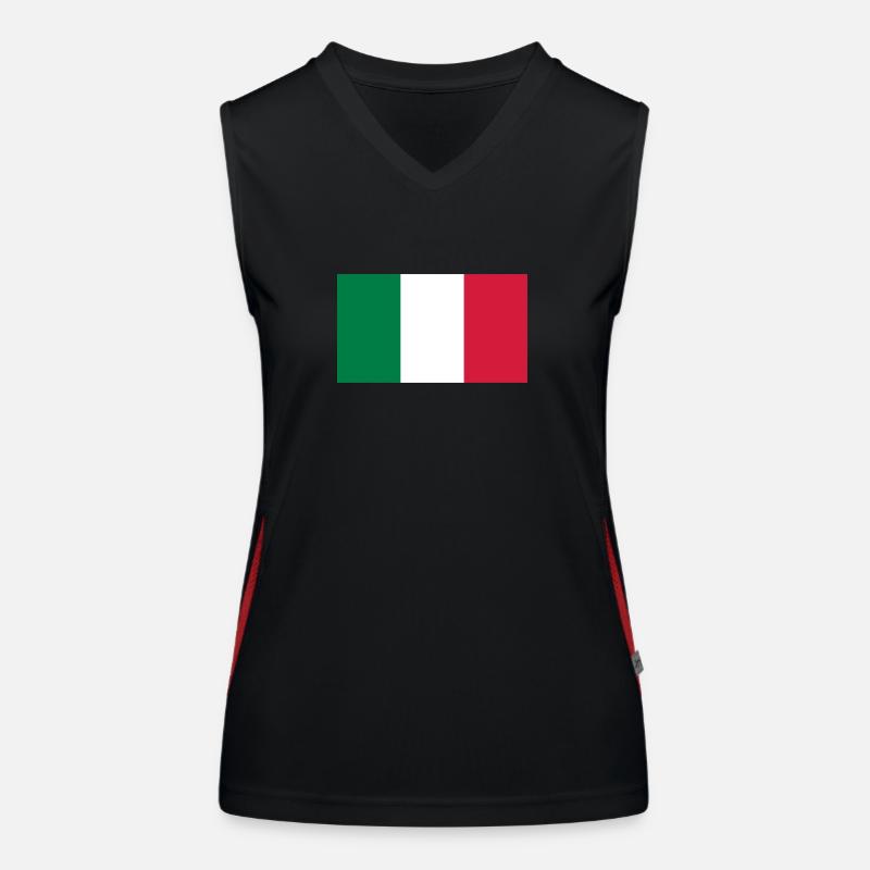 Drapeau national du Mexique Débardeur respirant contrasté Femme
