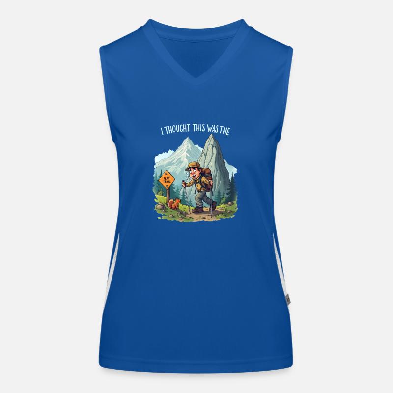I thought this was the FLAT TRAIL - Hiking Mountains Women's Functional Contrast Tank Top