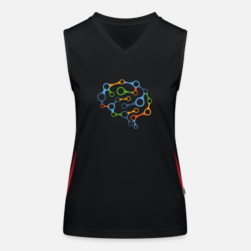 Brain network Women's Functional Contrast Tank Top
