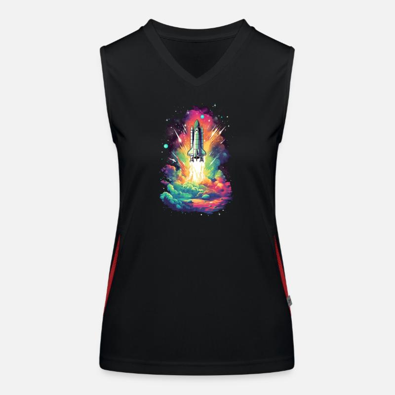 Space Shuttle Launch Women's Functional Contrast Tank Top