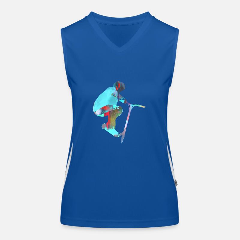 Stuntscooter,Trickscooter,tricks,stunt,e-scooter, Funktionelles Kontrast-Tank Top für Frauen