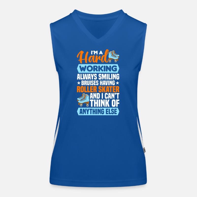 Roller Skate Design Women's Functional Contrast Tank Top