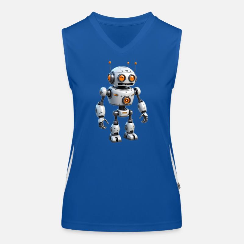 Robot de dessin animé Débardeur respirant contrasté Femme