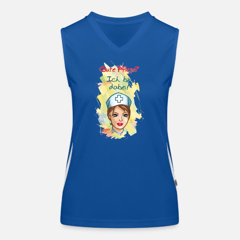 Gute Pflege? Ich bin dabei als Pflegekraft Funktionelles Kontrast-Tank Top für Frauen