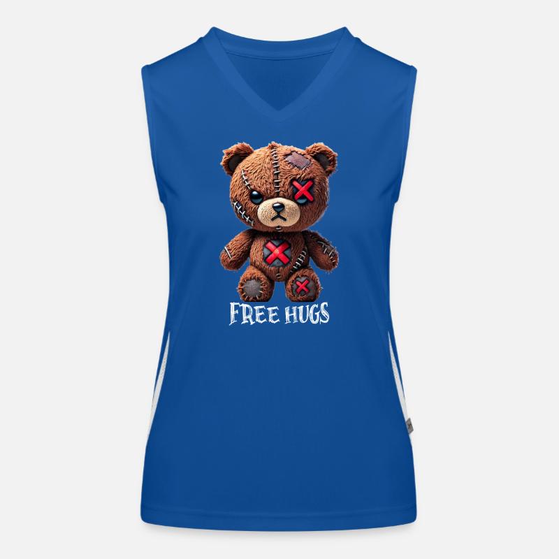 Câlins gratuits Teddy Bear Débardeur respirant contrasté Femme