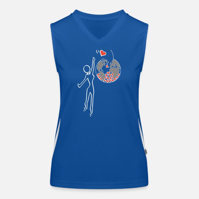 Donnez de l’amour Débardeur respirant contrasté Femme