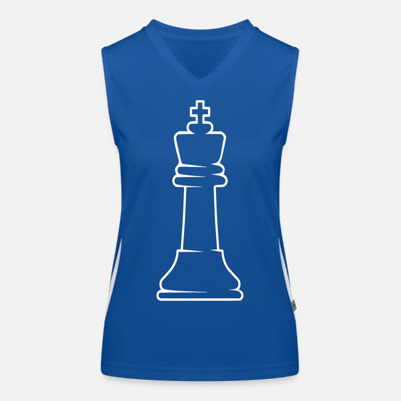 Pièce d’échecs roi Débardeur respirant contrasté Femme