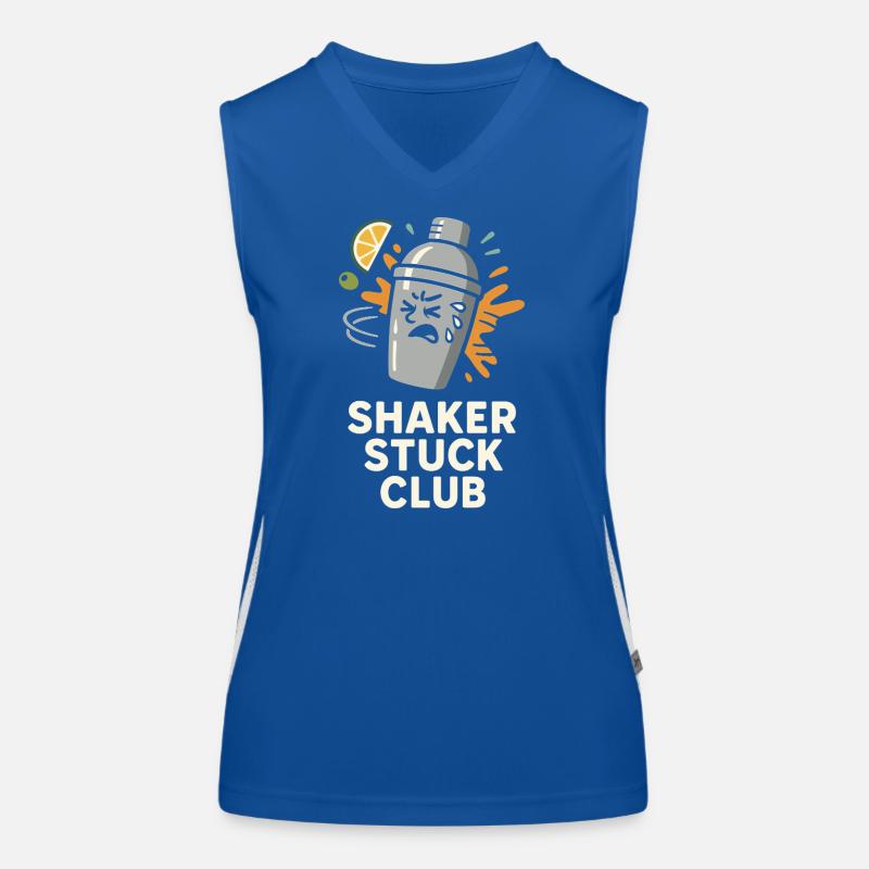Shaker Stuck Beginner Mixologist Women's Functional Contrast Tank Top