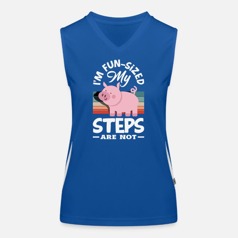 Wait for me, I've got little legs Women's Functional Contrast Tank Top