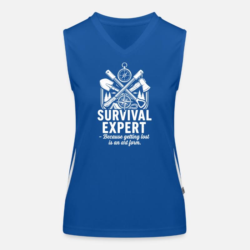 Überlebens-Experte Funktionelles Kontrast-Tank Top für Frauen