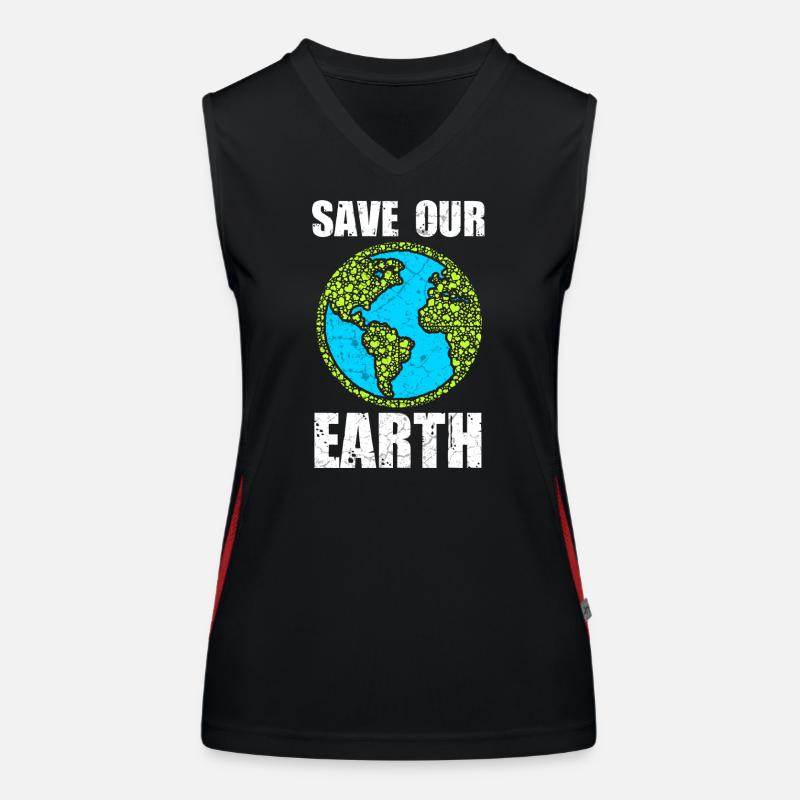 Save Our Earth Funktionelles Kontrast-Tank Top für Frauen