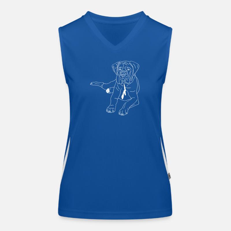Cane Corso Funktionelles Kontrast-Tank Top für Frauen