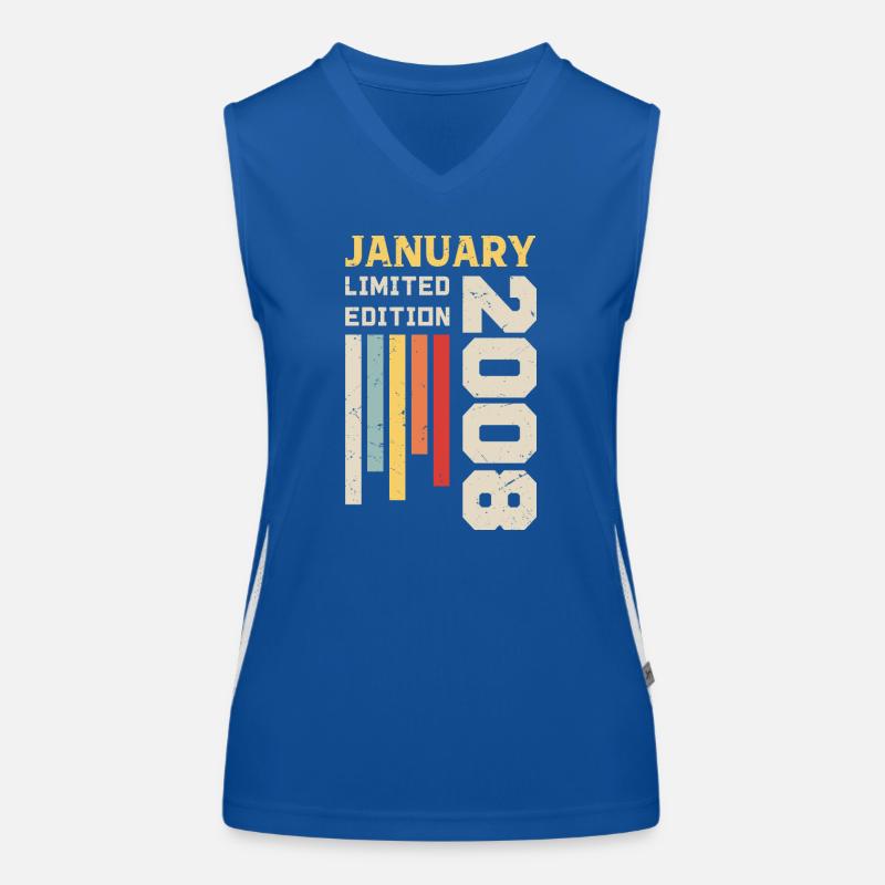 Januar 2008 - Januar 2008 Geburtstagsgeschenk Funktionelles Kontrast-Tank Top für Frauen