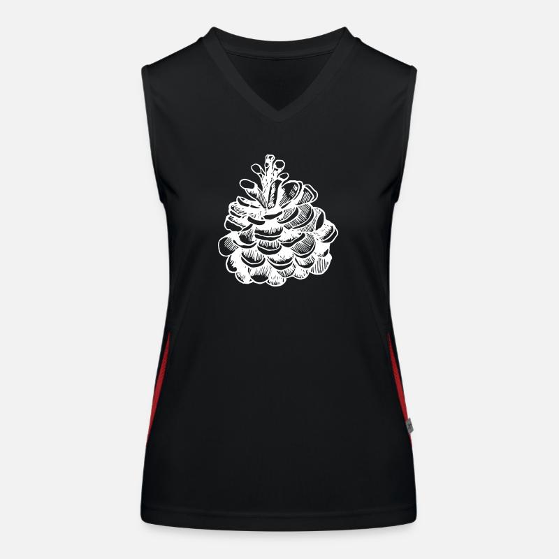 Fir cone Women's Functional Contrast Tank Top
