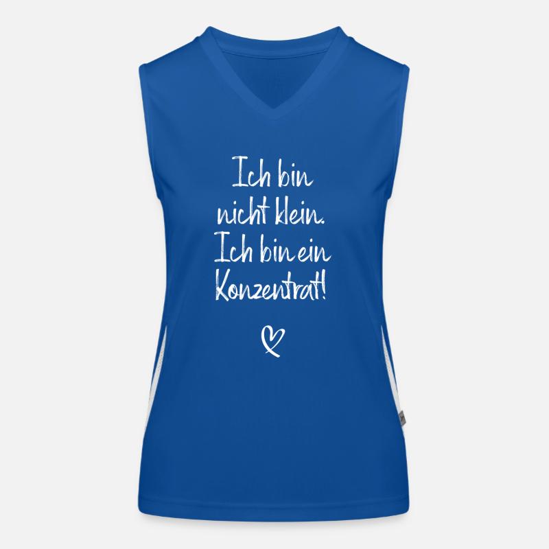 Ich Bin Nicht Klein Ich Bin Ein Konzentrat Beste Funktionelles Kontrast-Tank Top für Frauen