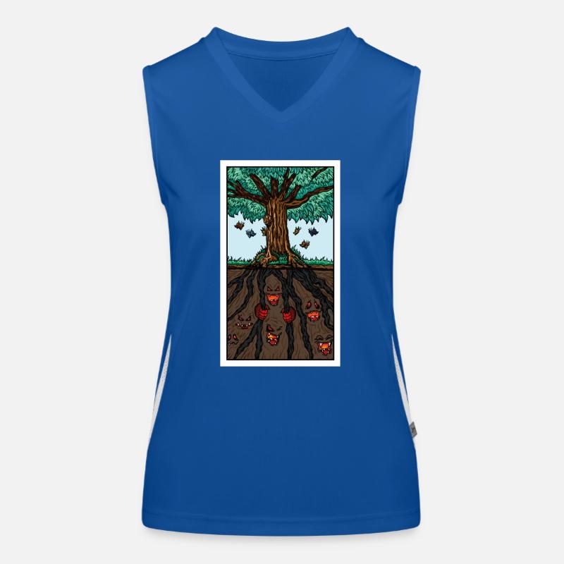 DerBaum Funktionelles Kontrast-Tank Top für Frauen