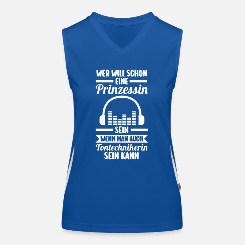 Toningenieur Tontechnik Tontechniker Funktionelles Kontrast-Tank Top für Frauen