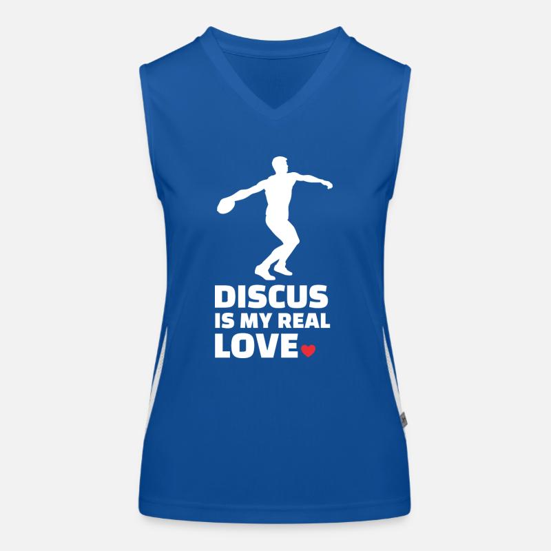 Diskus Funktionelles Kontrast-Tank Top für Frauen