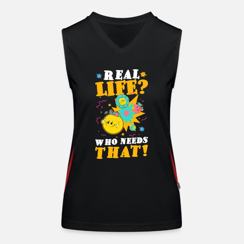 Comicstyle Kunst Boom Funktionelles Kontrast-Tank Top für Frauen