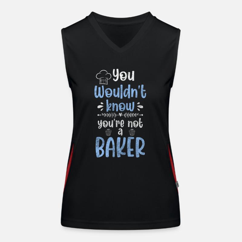 Backen Konditor Backwaren Lecker Funktionelles Kontrast-Tank Top für Frauen
