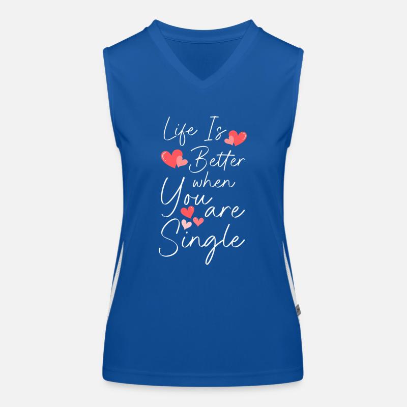 Relationship Status Alone Freedom Women's Functional Contrast Tank Top