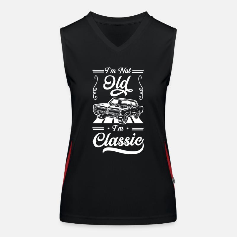 Automobile Retro Car Classic Women's Functional Contrast Tank Top