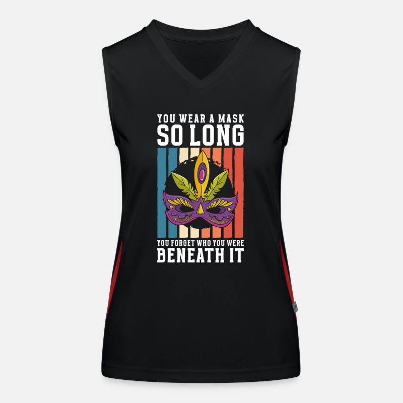 Disguise Celebration Carnival Second Face Women's Functional Contrast Tank Top