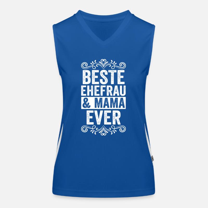 Ehefrau Mutter Mama Funktionelles Kontrast-Tank Top für Frauen